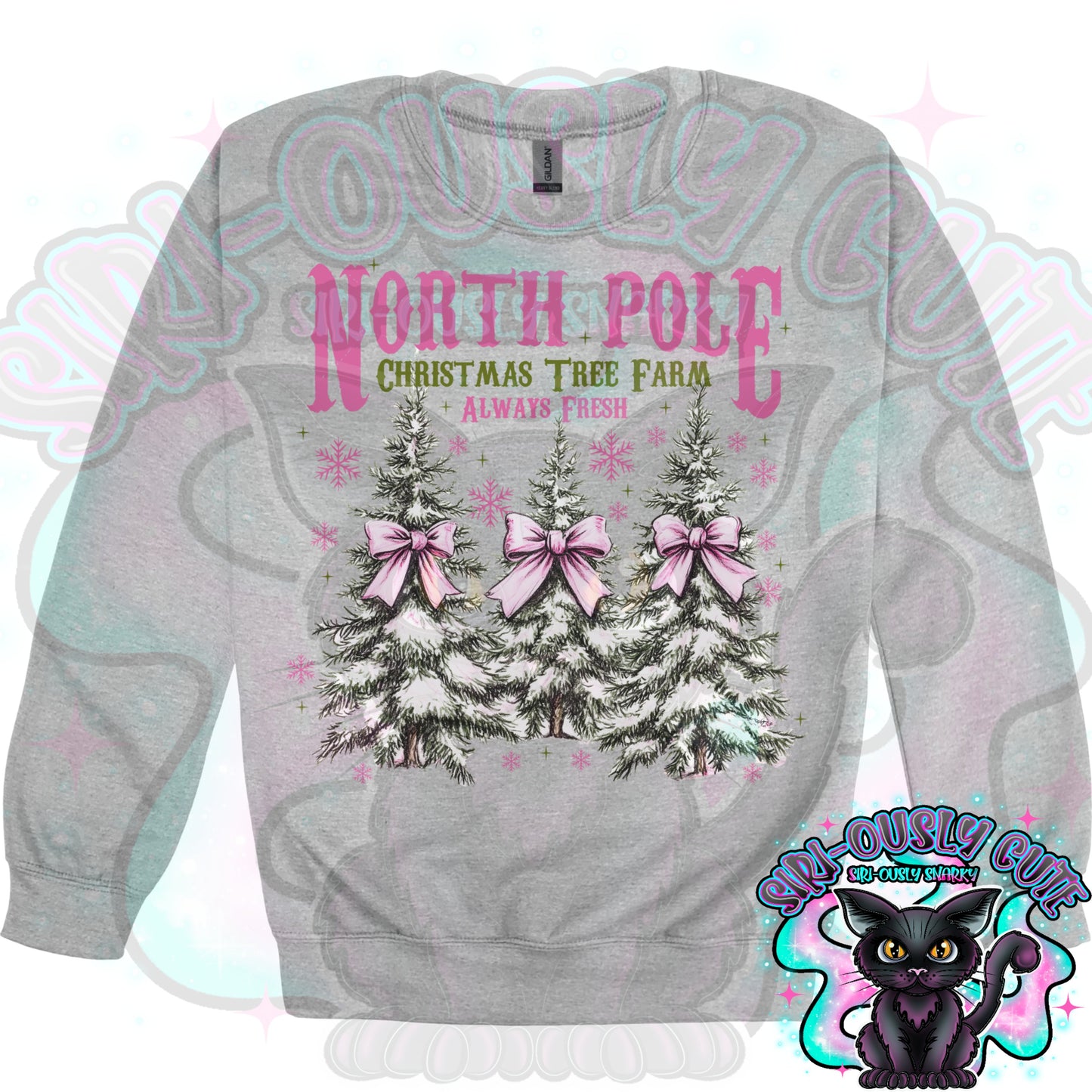 North Pole Christmas Tree Farm Pink
