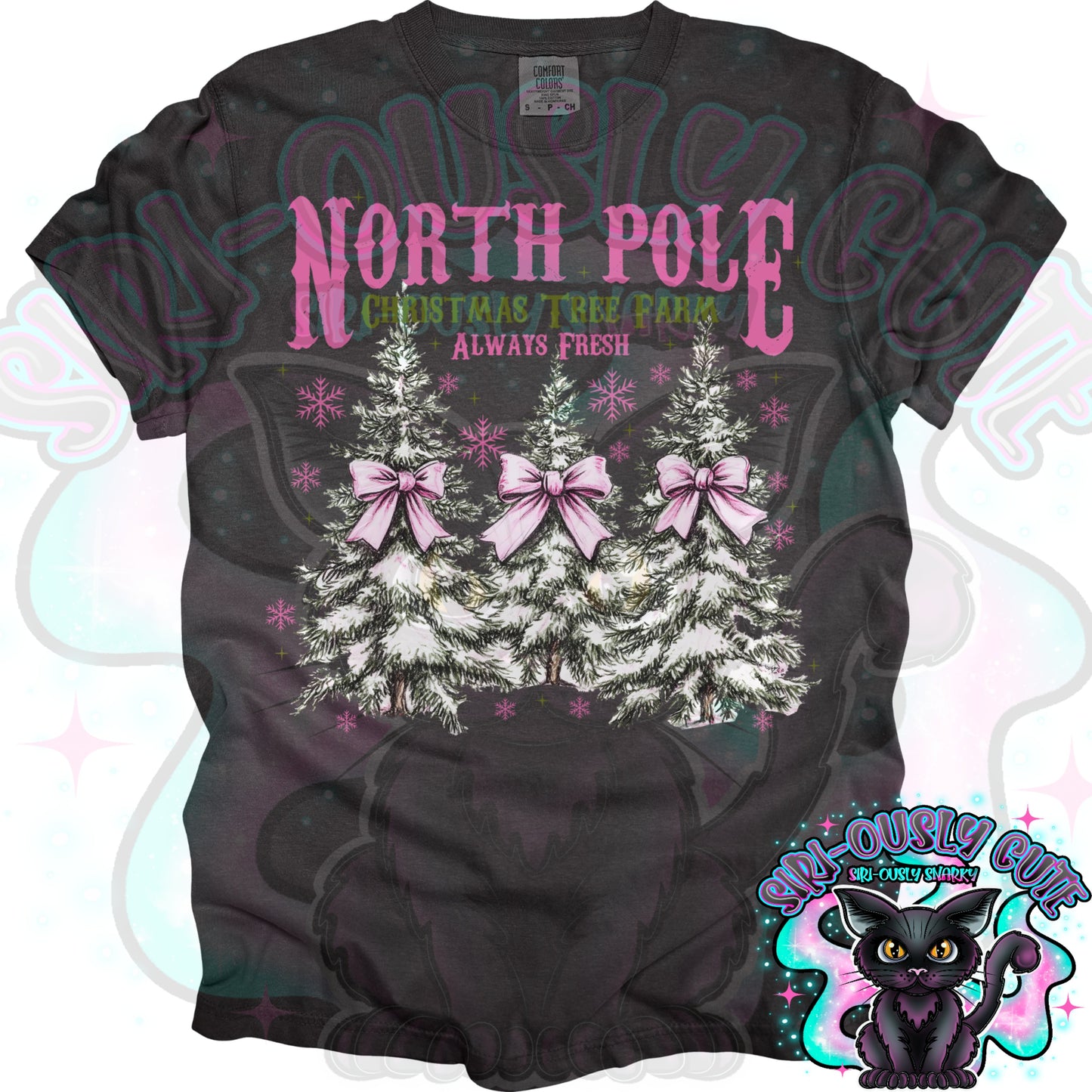 North Pole Christmas Tree Farm Pink