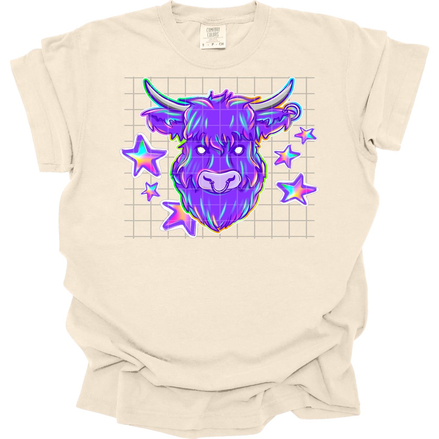 Punk Animals Holographic Cow