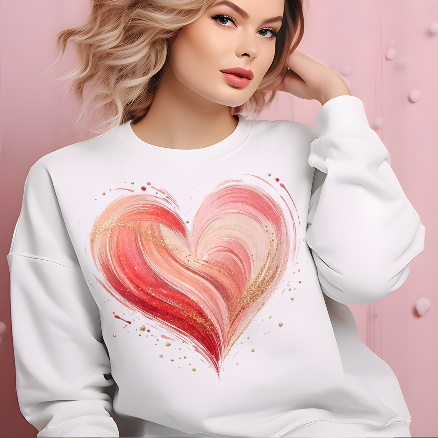 Valentine Brushstroke Heart