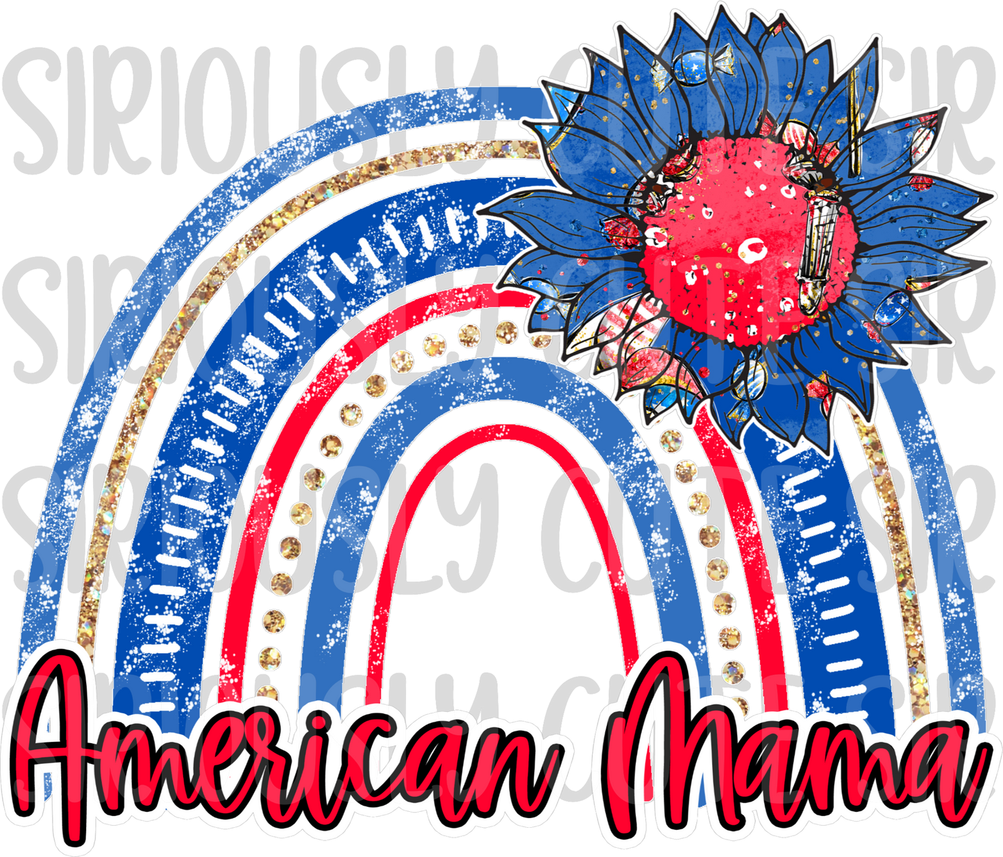 american mama 4th of july rainbow