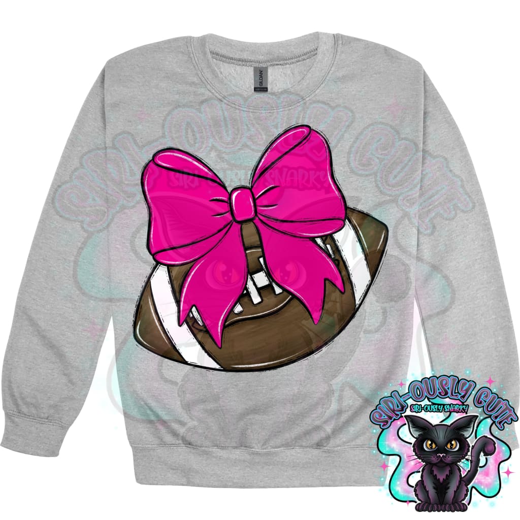 Balls and Bows Football Pink Mascot