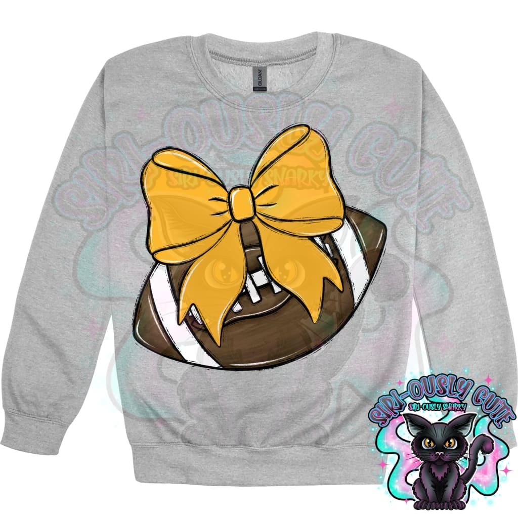 Balls and Bows Football Yellow Gold Mascot