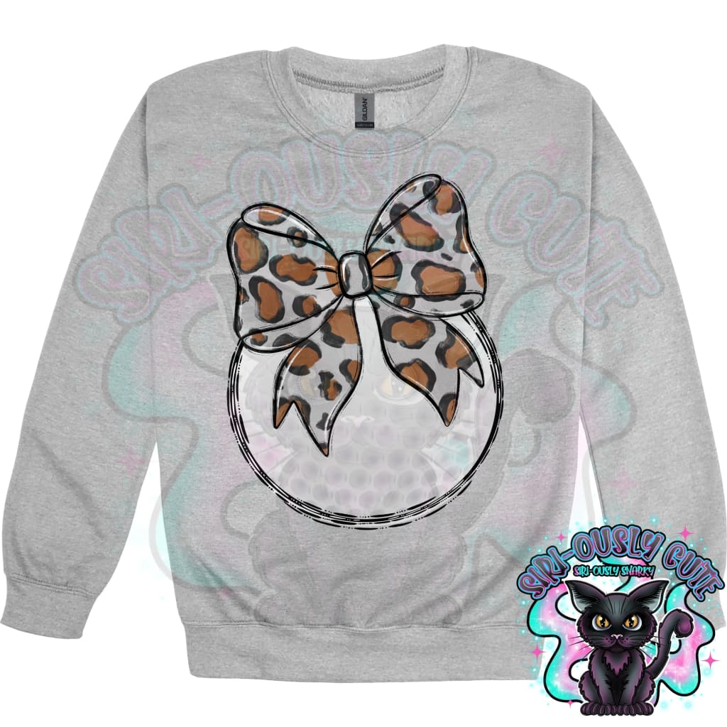 Balls and Bows Golf Leopard Mascot