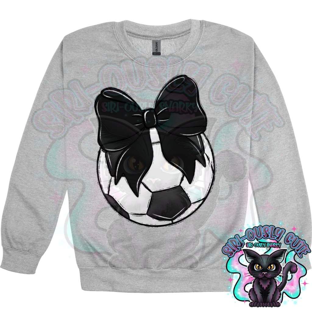 Balls and Bows Soccer Black Mascot