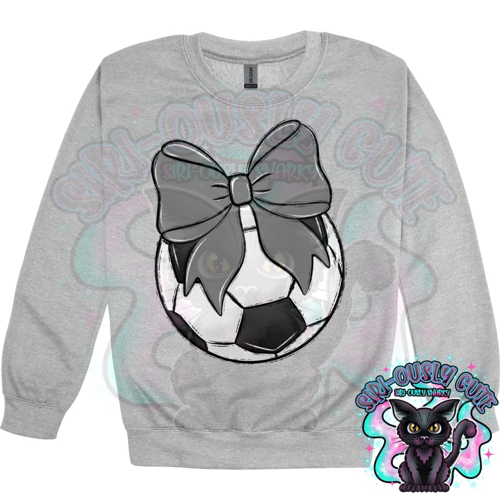 Balls and Bows Soccer Gray Mascot