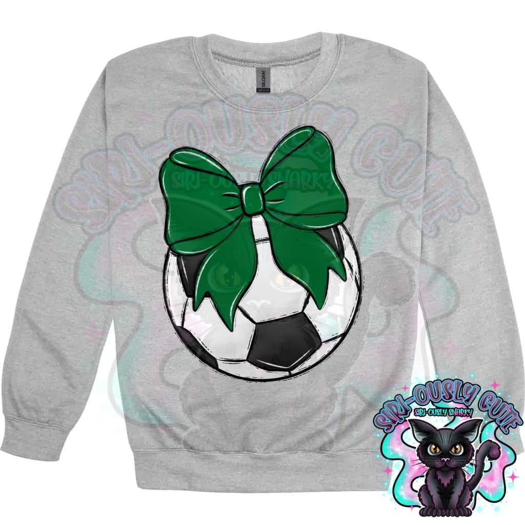Balls and Bows Soccer Kelly Green Mascot