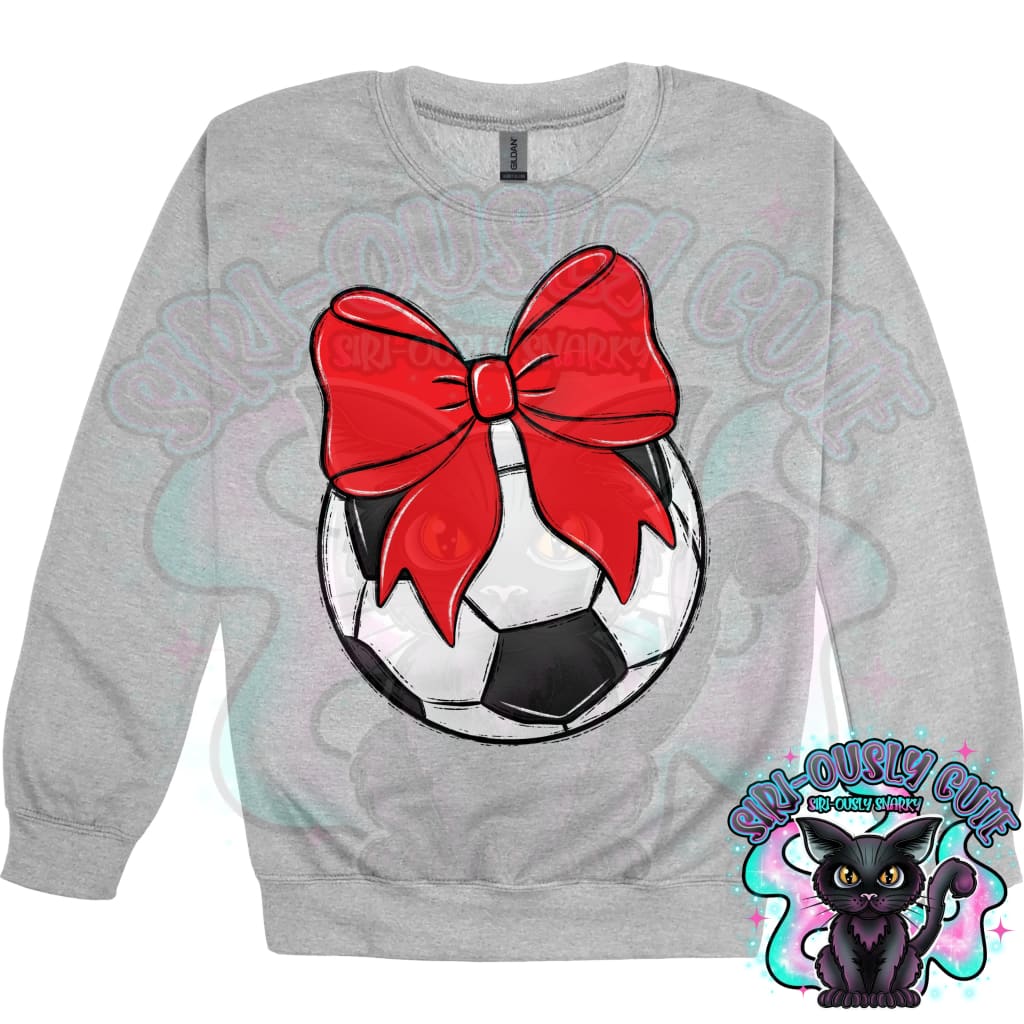 Balls and Bows Soccer Red Mascot