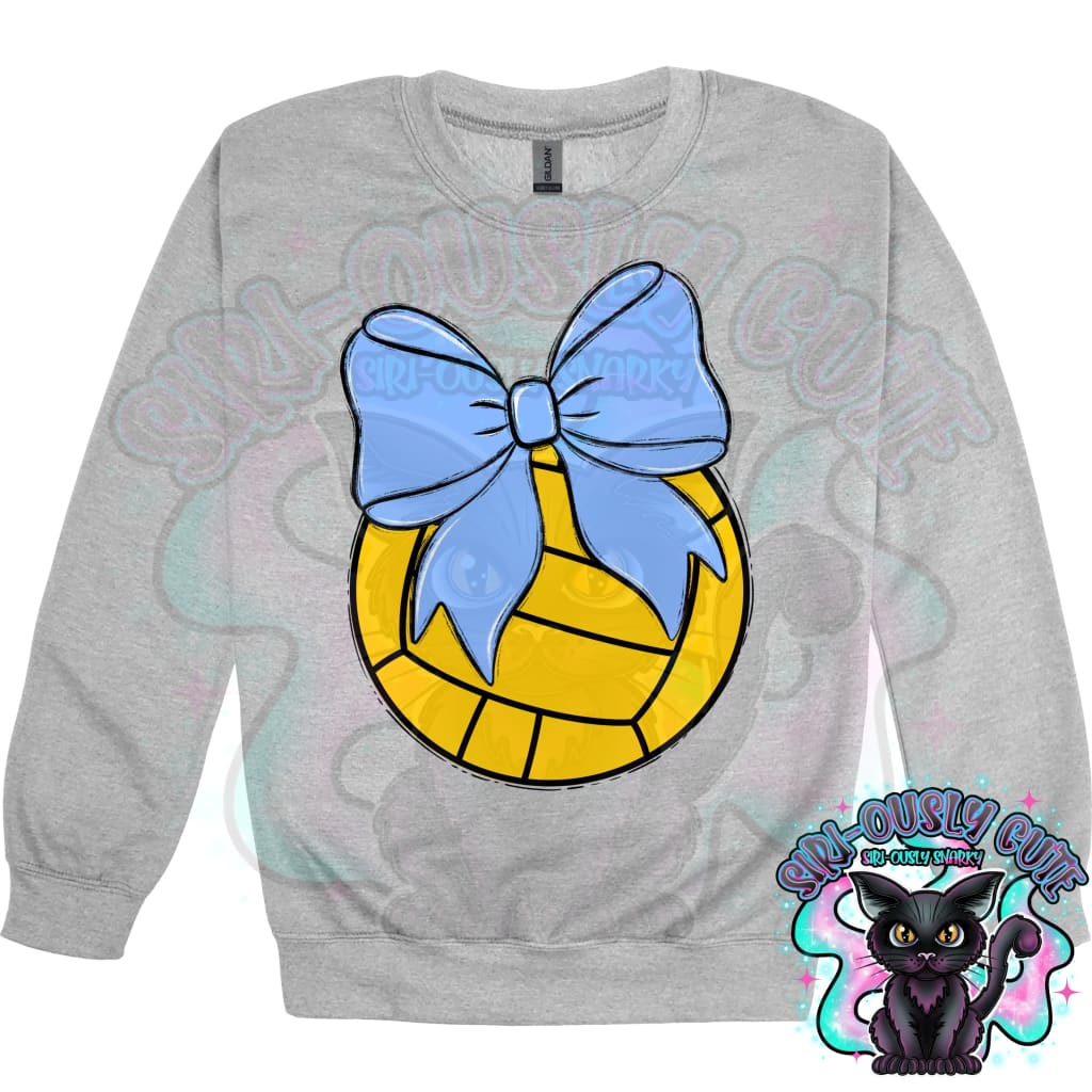 Balls and Bows Water Polo Columbia Blue Mascot