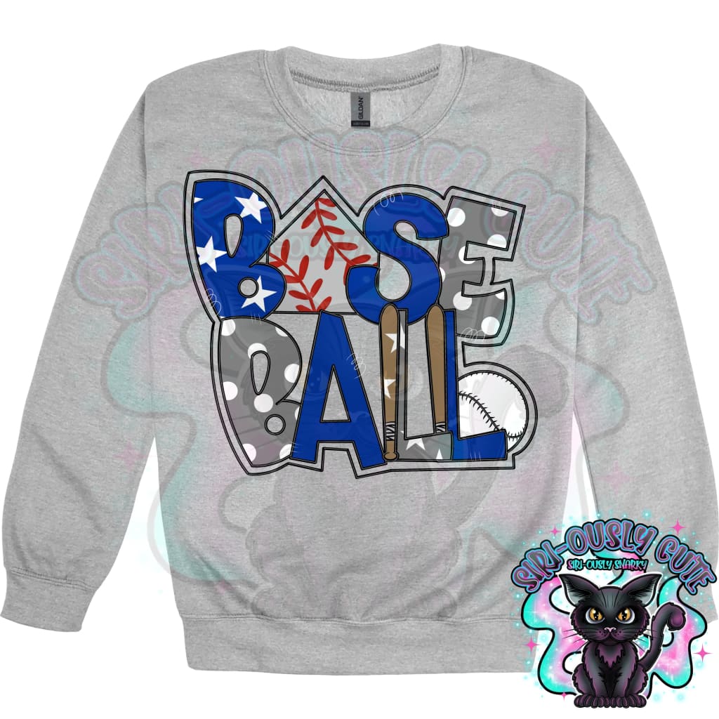 Baseball Word Art Royal Gray Mascot