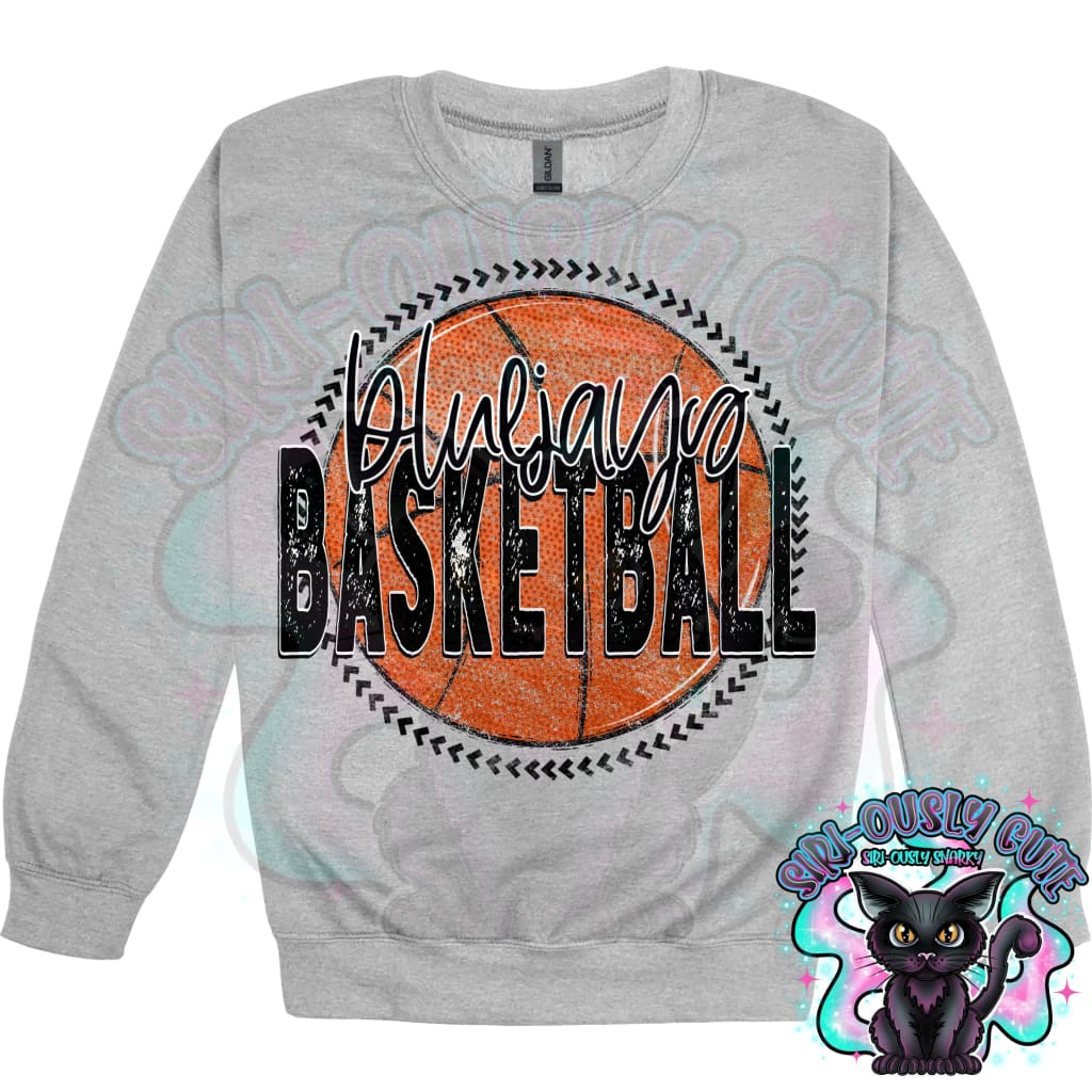 Basketball Grunge Circle Bluejays Mascot