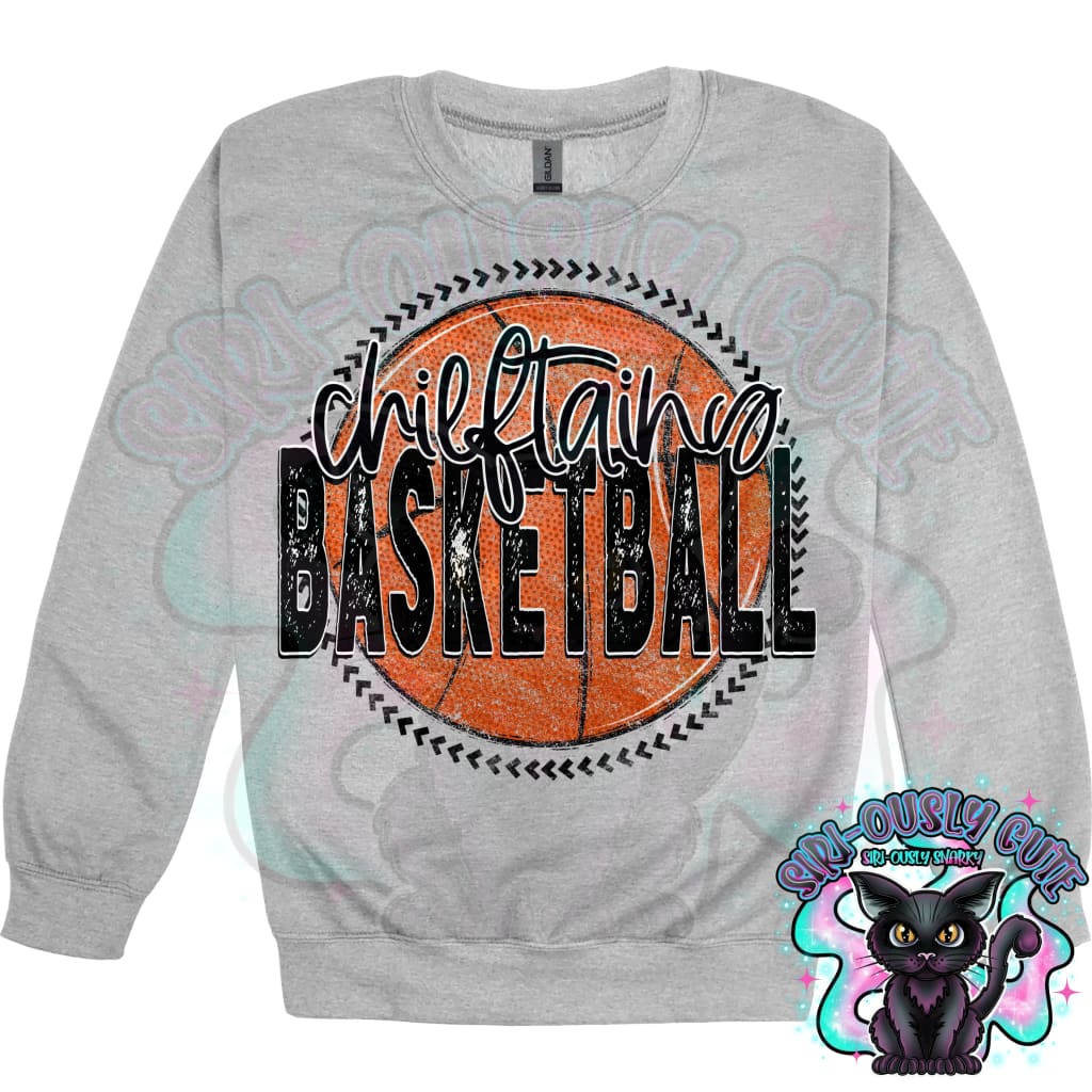Basketball Grunge Circle Chieftains Mascot