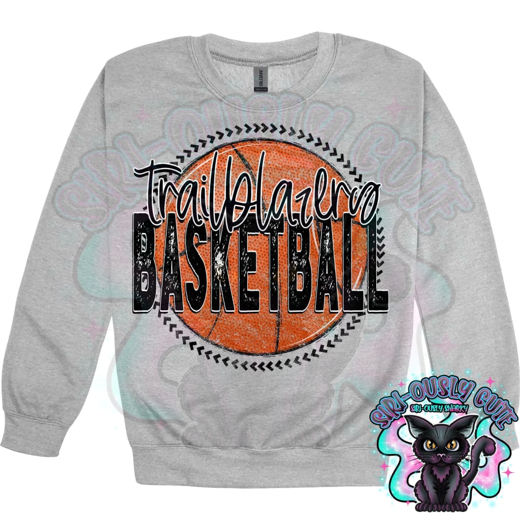 Basketball Grunge Circle Trailblazers Mascot