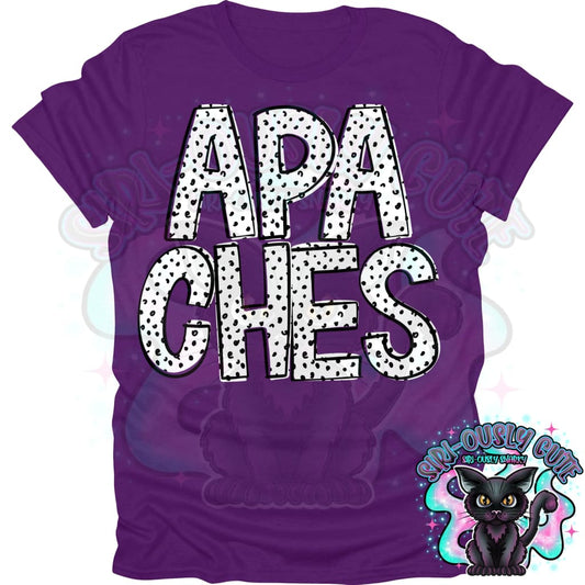 Black Dottie Loo Apaches Mascot