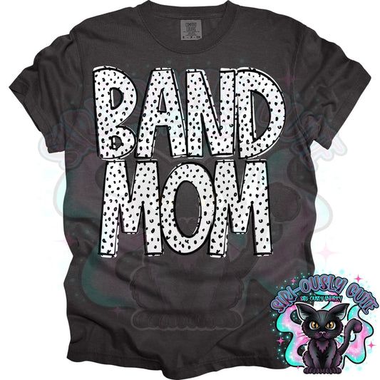 Black Dottie Loo Band Mom Mascot