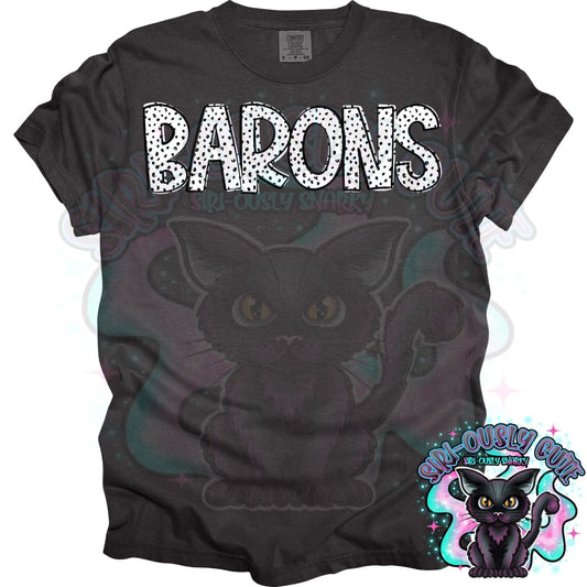 Black Dottie Loo Barons 2 Mascot