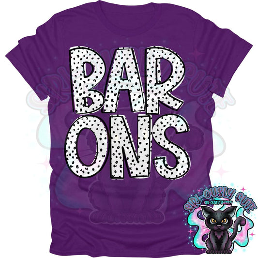 Black Dottie Loo Barons Mascot