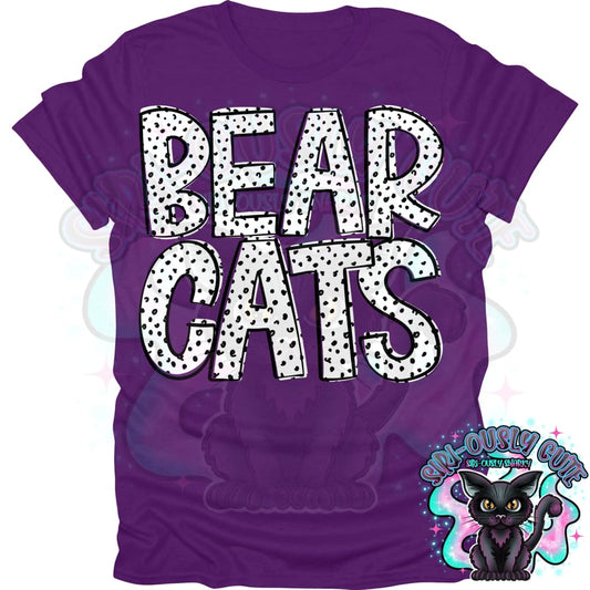 Black Dottie Loo Bearcats Mascot