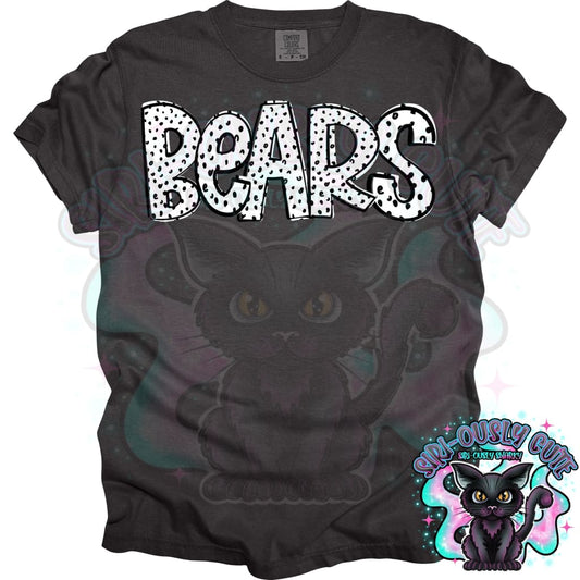 Black Dottie Loo Bears Mascot