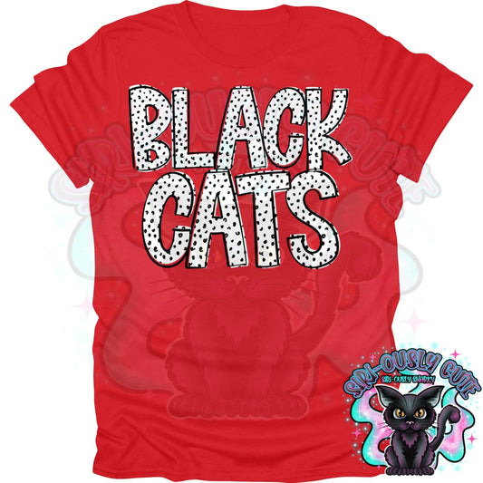 Black Dottie Loo Blackcats Mascot