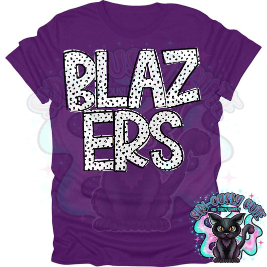 Black Dottie Loo Blazers Mascot