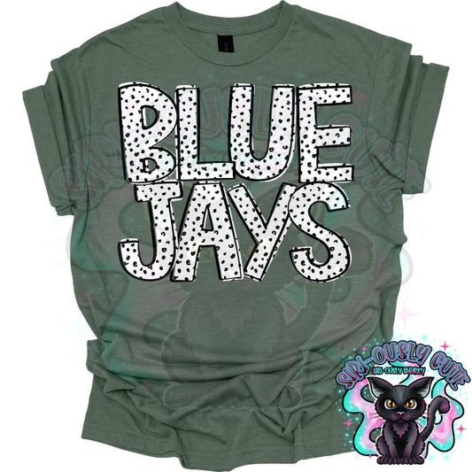 Black Dottie Loo Blue Jays Mascot