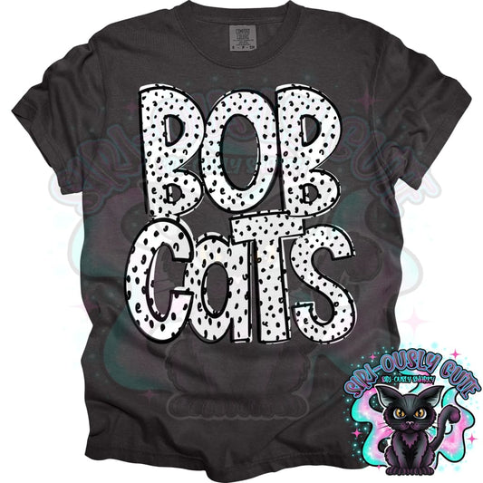 Black Dottie Loo Bobcats Mascot