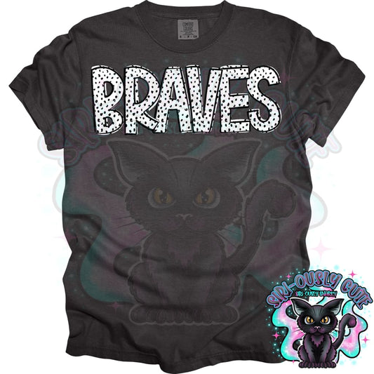 Black Dottie Loo Braves 2 Mascot