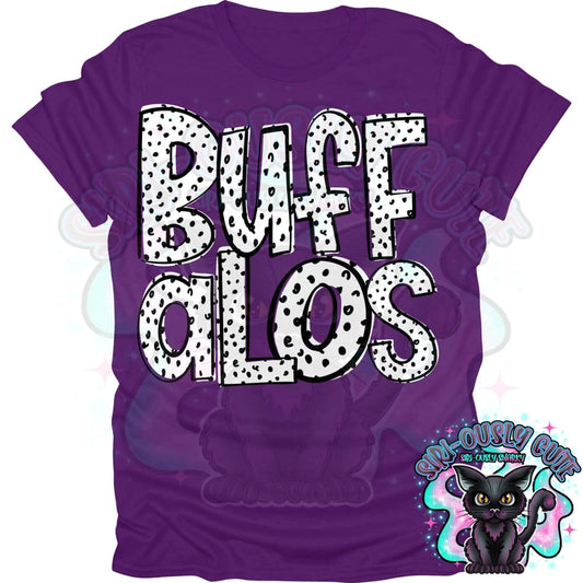 Black Dottie Loo Buffalos Mascot