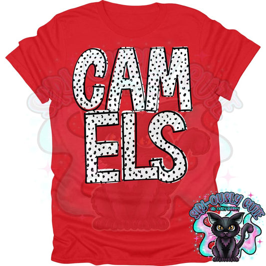 Black Dottie Loo Camels Mascot