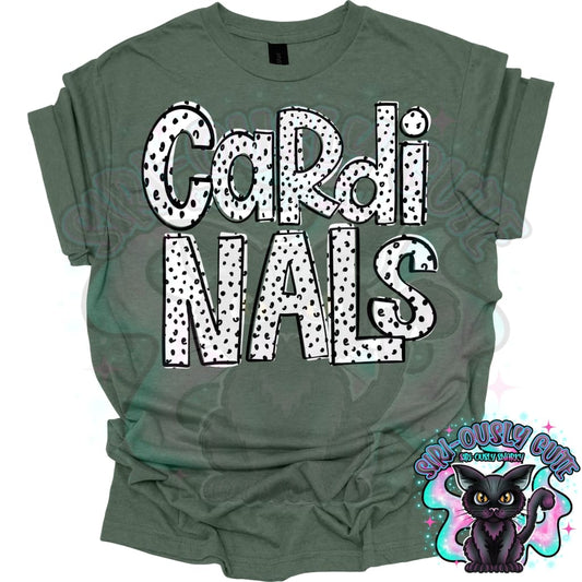 Black Dottie Loo Cardinals Mascot