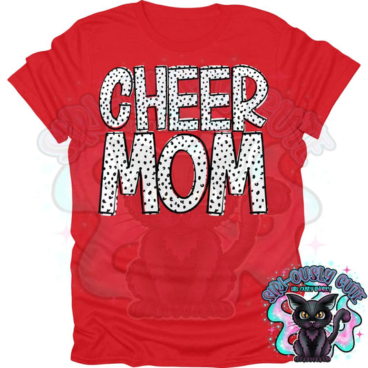 Black Dottie Loo Cheer Mom Mascot