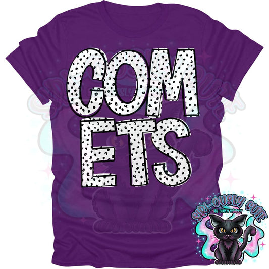 Black Dottie Loo Comets Mascot