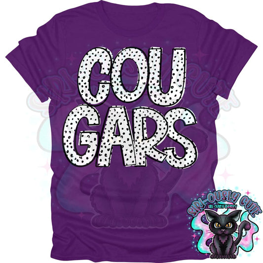 Black Dottie Loo Cougars Mascot