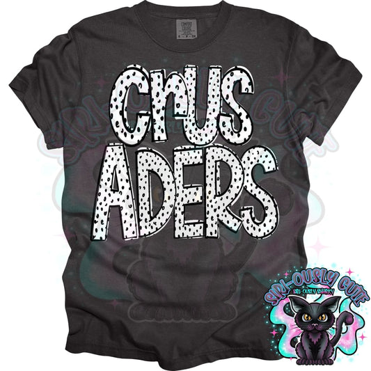 Black Dottie Loo Crusaders Mascot