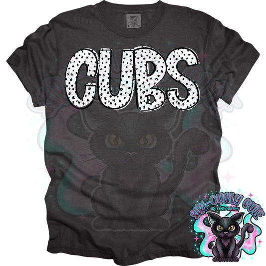 Black Dottie Loo Cubs Mascot
