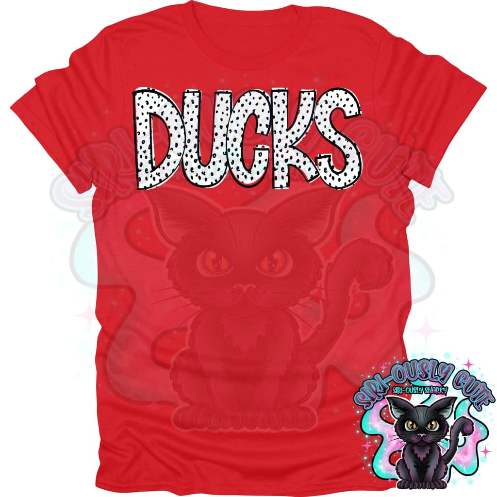 Black Dottie Loo Ducks Mascot