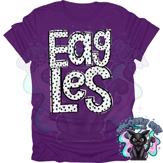 Black Dottie Loo Eagles Mascot