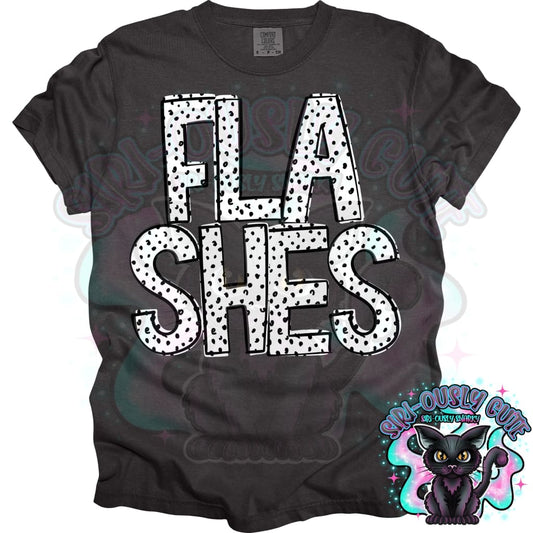 Black Dottie Loo Flashes Mascot