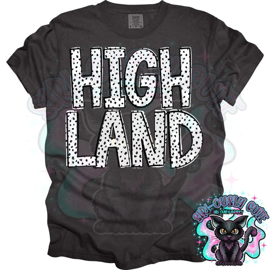 Black Dottie Loo Highland Mascot