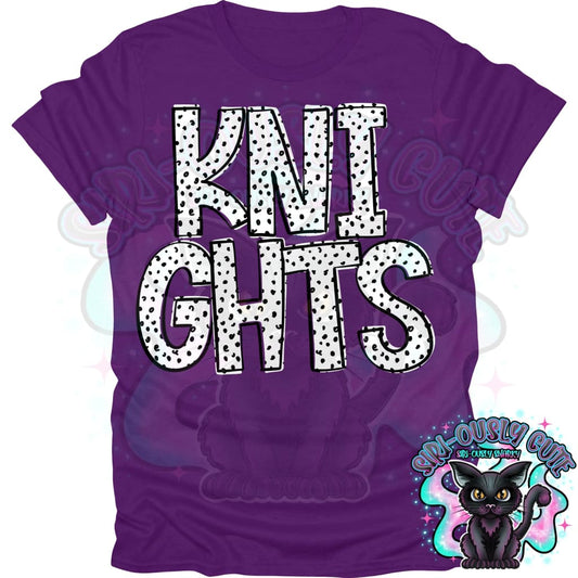 Black Dottie Loo Knights Mascot