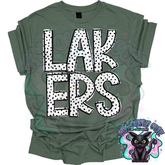 Black Dottie Loo Lakers Mascot