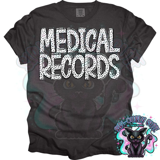 Black Dottie Loo Medical Records Clothing