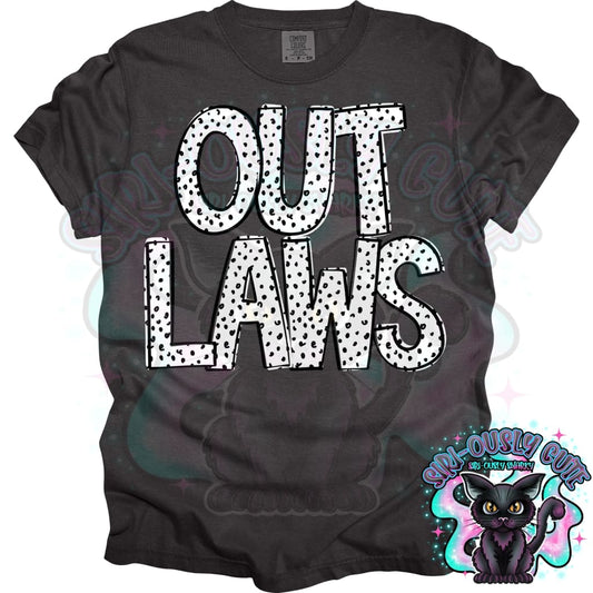 Black Dottie Loo Outlaws Mascot