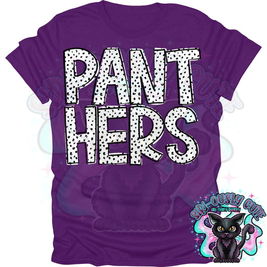 Black Dottie Loo Panthers Mascot