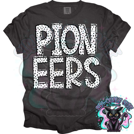 Black Dottie Loo Pioneers Mascot