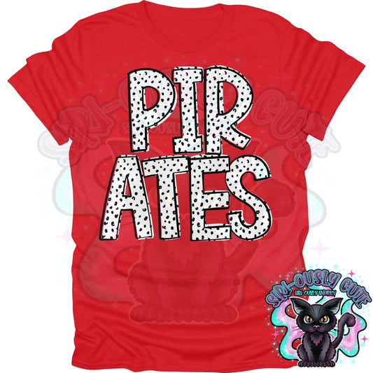 Black Dottie Loo Pirates Mascot