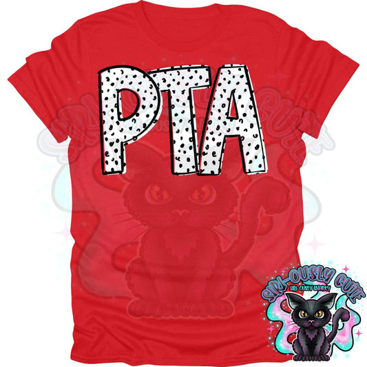 Black Dottie Loo PTA Mascot