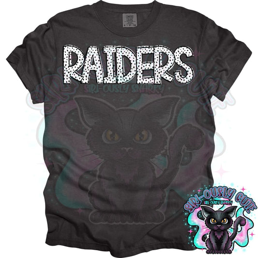 Black Dottie Loo Raiders 2 Mascot