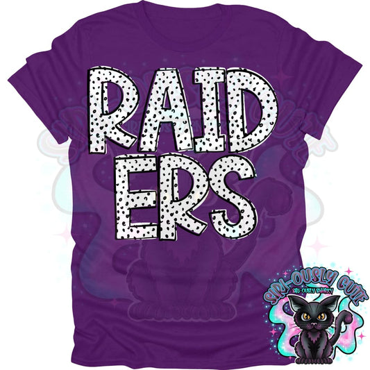 Black Dottie Loo Raiders Mascot